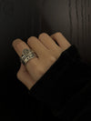 WERKSTATT MUNCHEN 925 silver split combination ring series collection German high degree of handmade WM-M1191-0 PWM4